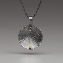 Load image into Gallery viewer, Pavement Droplets: Curved Sphere/Rivet Necklace
