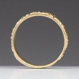 Textured Bark: Yellow Gold Wide Ring