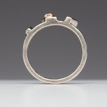 Load image into Gallery viewer, Asymmetrical Bars: Diamond and White Gold Ring
