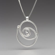 Load image into Gallery viewer, Spiral Trajectory: Coiled Rose Necklace
