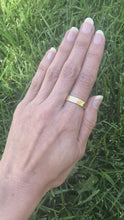 Load and play video in Gallery viewer, Forged: Yellow Gold Hammered Ring
