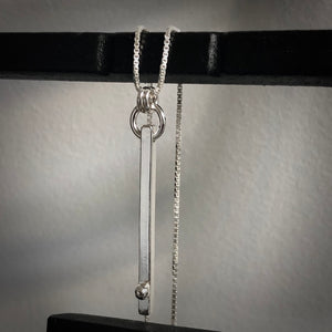 Defined Path: Vertical Bar/Sphere Necklace