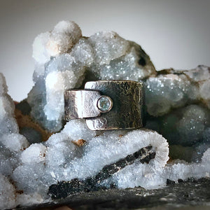 Interlocked: Sky Blue Topaz and Sterling Silver Ring