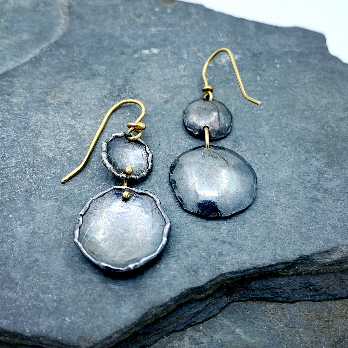 Organic Matter: Double Pod/Rivet Drop Earrings – Nichole Collins Jewelry
