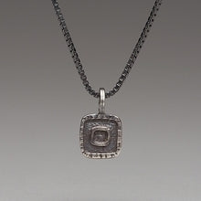 Load image into Gallery viewer, Forged: Raised Square Necklace
