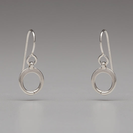 In Orbit: Simple Circle Drop Earrings