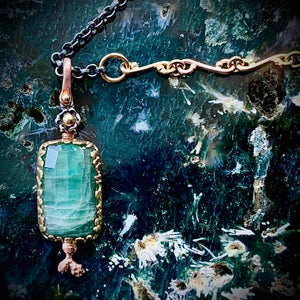 Natural Wonder: Green Tourmaline Necklace