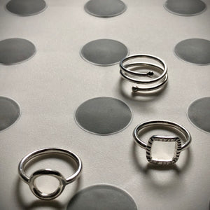 Forged: Woven Square Sterling Silver Ring