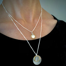 Load image into Gallery viewer, Gilded: Suspended Double Disk Necklace
