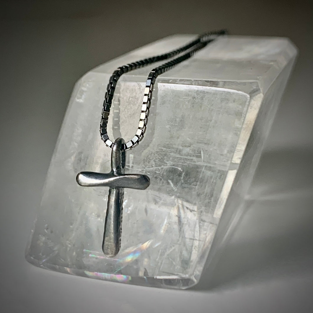 Forged in Faith: Cross Necklace (Petite Size)