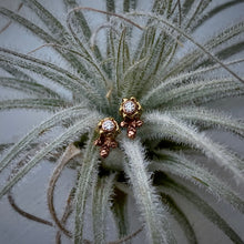 Load image into Gallery viewer, Organic Matter: Diamonds/Flower Buds Stud Earrings
