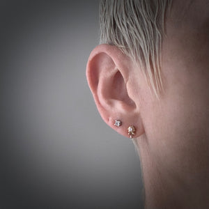 Organic Matter: Diamonds/Flower Buds Stud Earrings