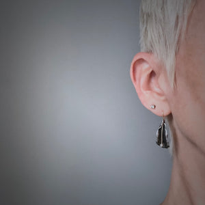 Organic Matter: Diamond Petal Drop Earrings