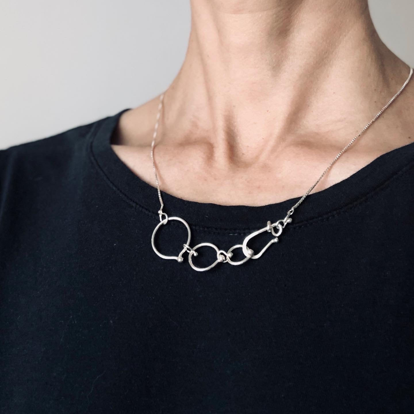 In Orbit: Triple-Loop Clasp Necklace – Nichole Collins Jewelry