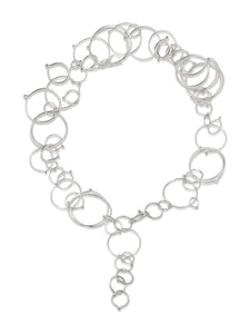 In Orbit: Clustered Loops Necklace