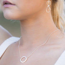Load image into Gallery viewer, Forged: Simple Circle Etched Necklace
