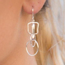 Load image into Gallery viewer, Forged: Geometric Drop Earrings
