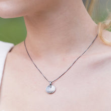 Load image into Gallery viewer, Pavement Droplets: Curved Sphere/Rivet Necklace
