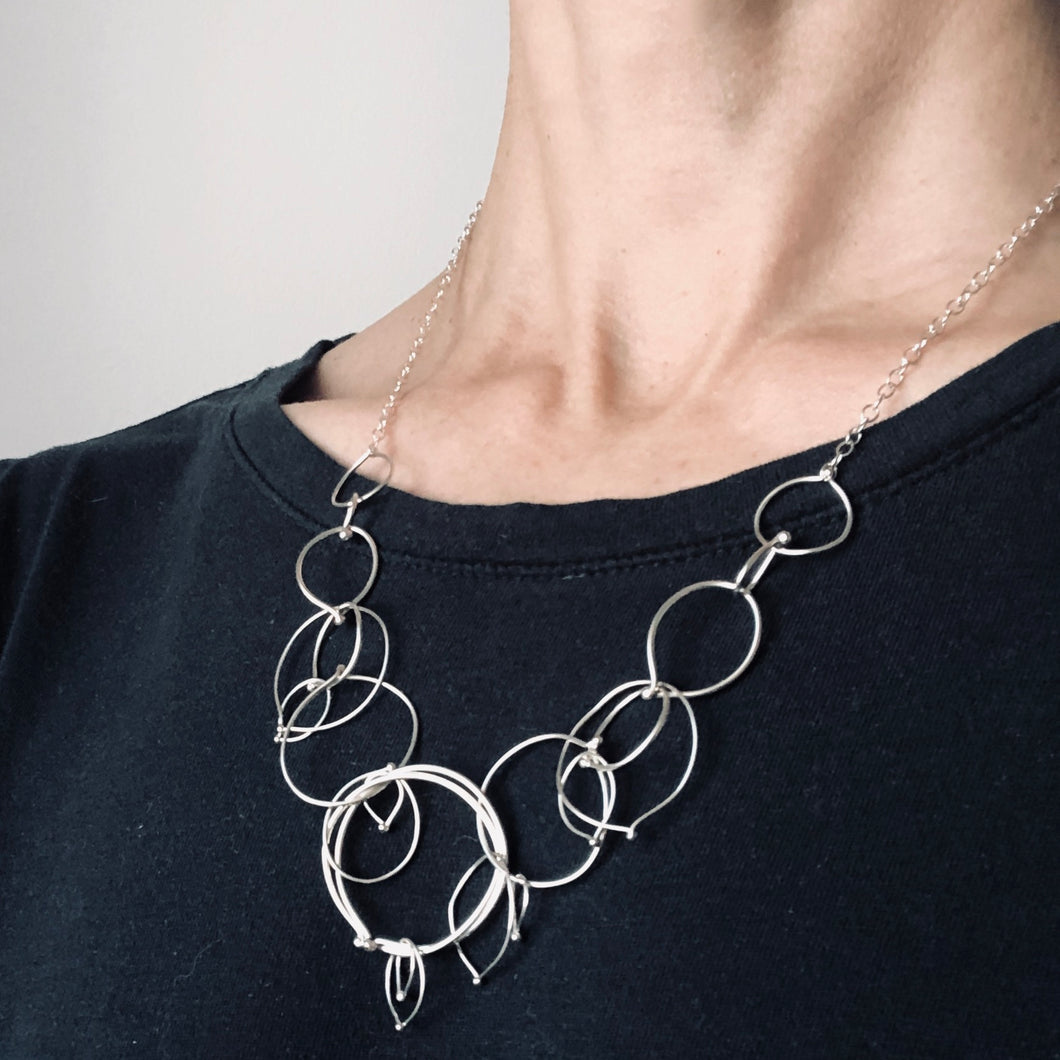 In Orbit: Multi-Loop Necklace