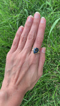 Load and play video in Gallery viewer, Natural Wonder: Blue Sapphire/Yellow Diamonds Rose Gold Ring
