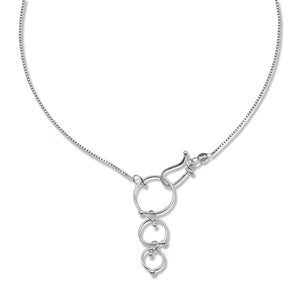 In Orbit: Triple-Loop Clasp Necklace