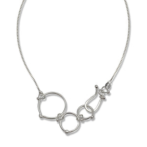 In Orbit: Triple-Loop Clasp Necklace